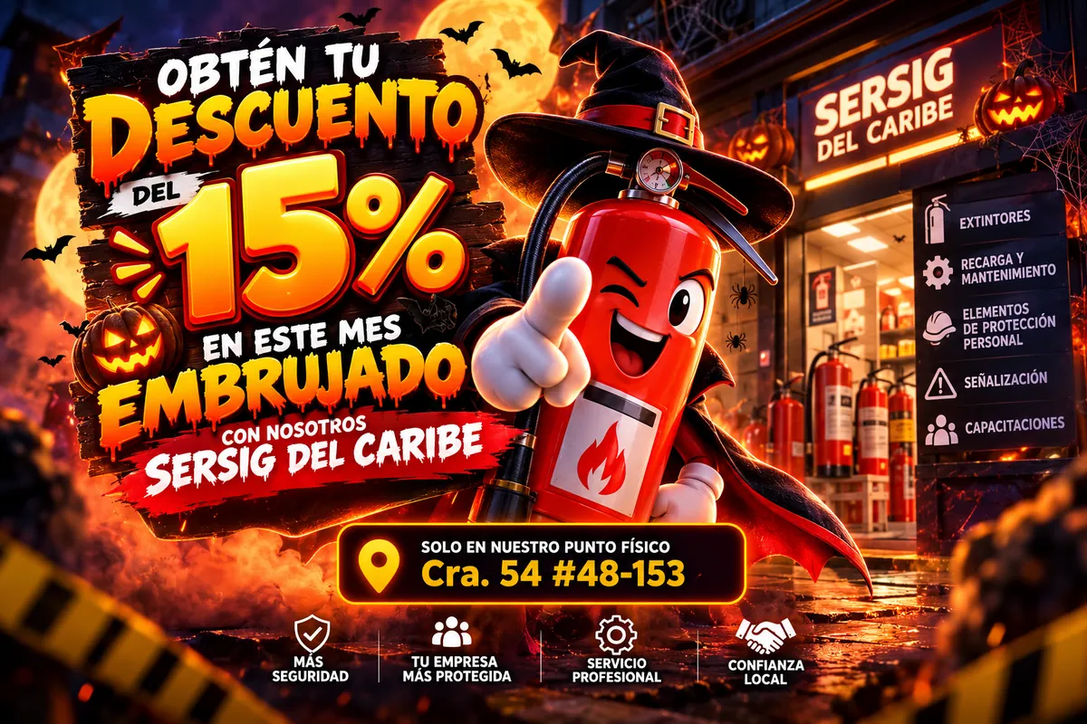 Descuento en la recarga de extintores en nuestra sede